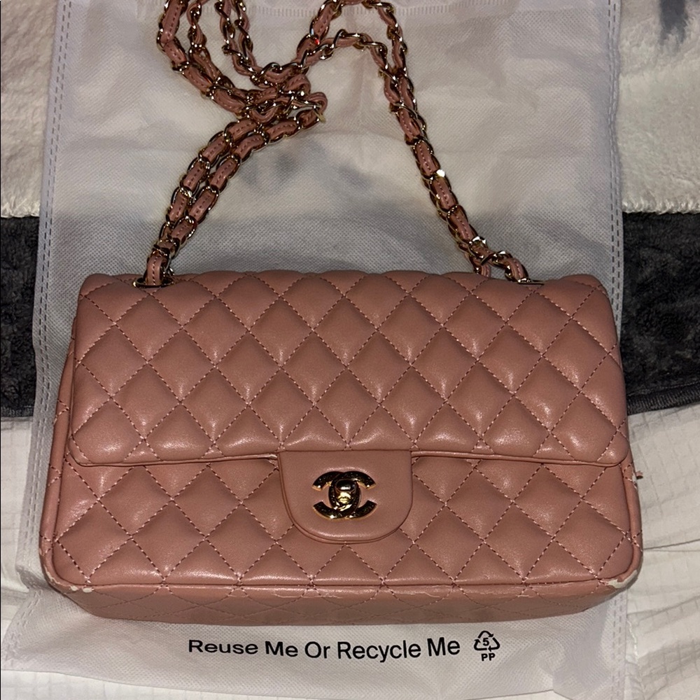 Chanel Pink Quilted Women's Bag